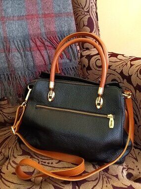 Italian Genuine Leather New Bag " VALENTINA " with Belt.